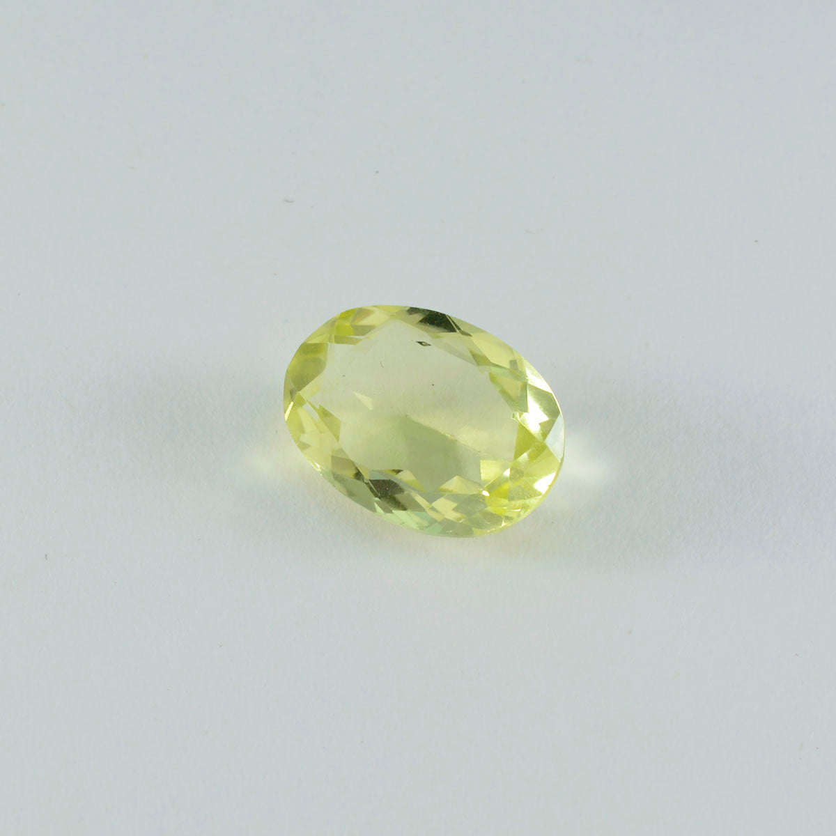 Lemon Quartz 1PC Chunky 13x18 MM Oval Faceted Yellow Luster Semi Precious Loose Gems