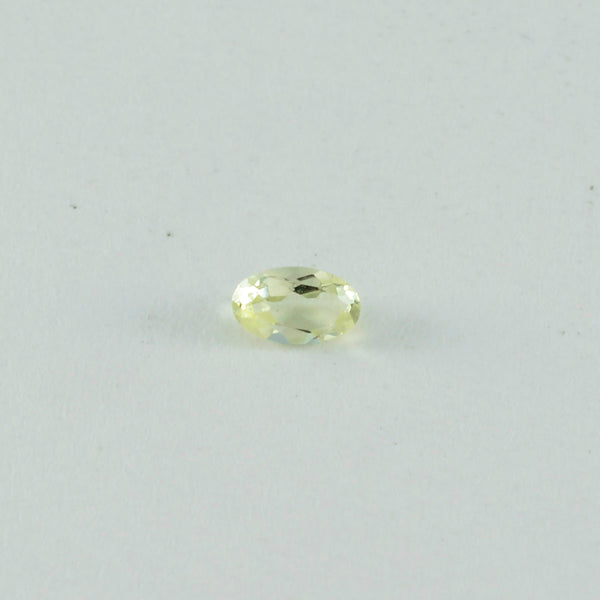 Lemon Quartz 10PC Tiny 3x5 MM Oval Faceted Yellow Lustrous Semi Precious Gems