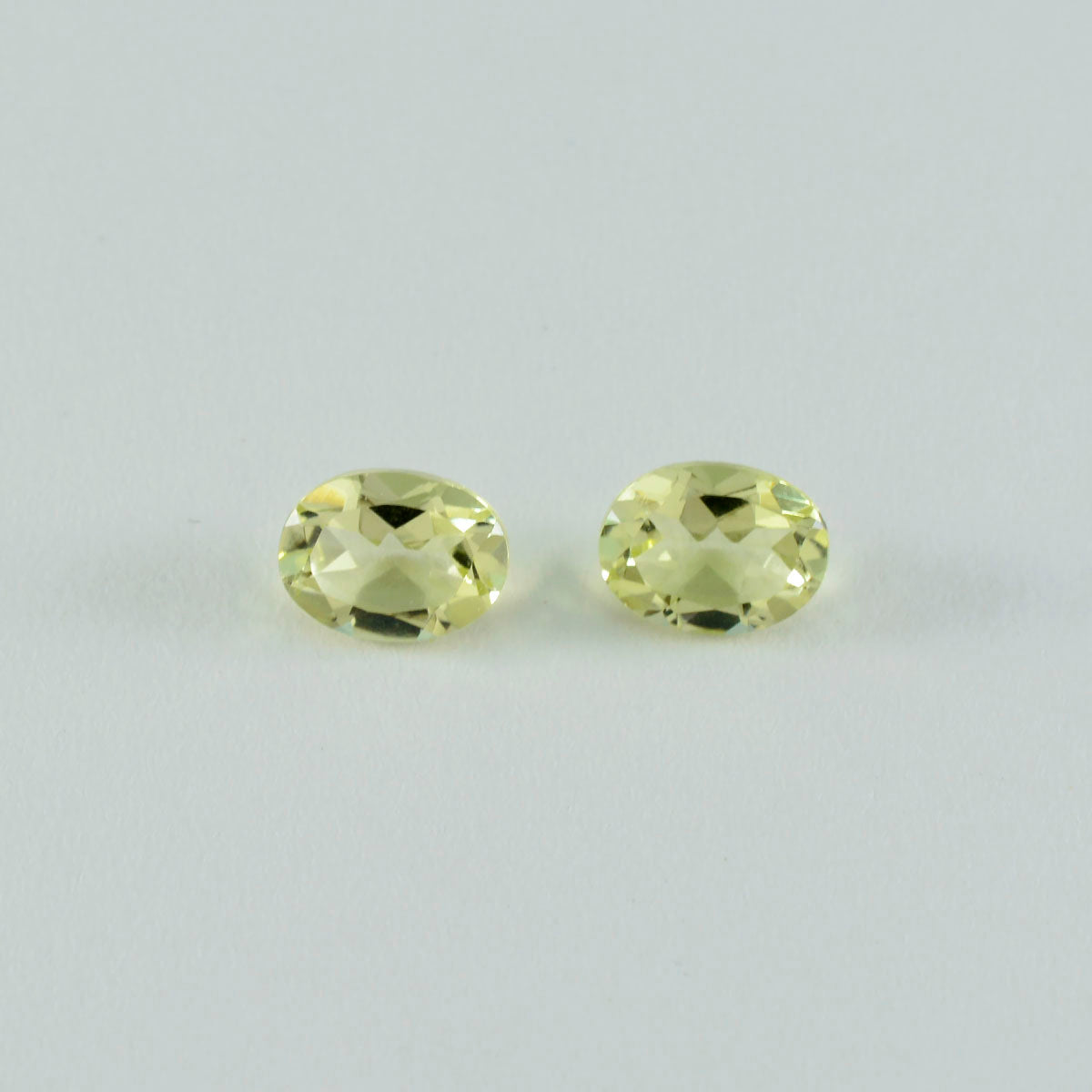 Lemon Quartz 1PC Tiny 5x7 MM Oval Faceted Yellow Fine Semi Precious Loose Gemstone