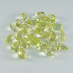 Lemon Quartz 1PC Small 6x9 MM Oval Faceted Yellow Natural Semi Precious Gems