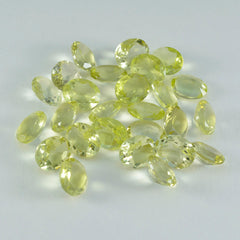 Lemon Quartz 1PC Small 6x9 MM Oval Faceted Yellow Natural Semi Precious Gems