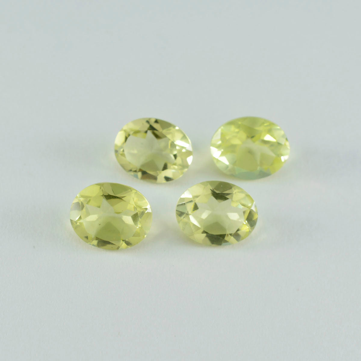 Lemon Quartz 1PC Medium 8x10 MM Oval Faceted Yellow Pure Semi Precious Loose Gemstones