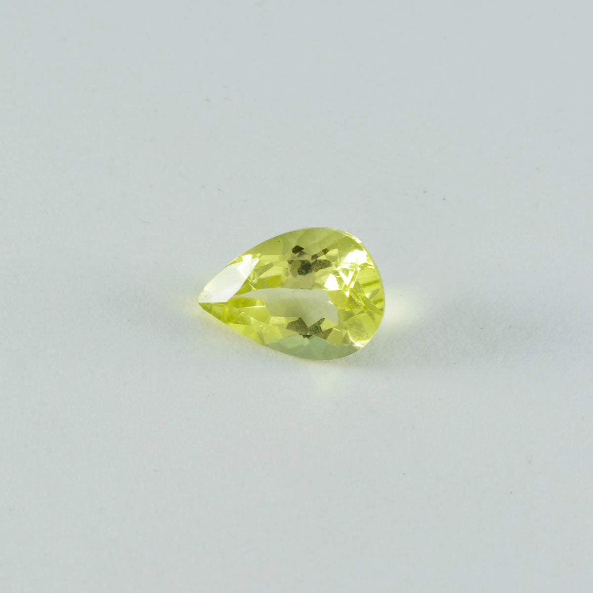 Lemon Quartz 1PC Chunky 12x16 MM Pear Faceted Yellow Fiery Semi Precious Loose Gemstone Main image