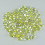 Lemon Quartz 10PC Tiny 3x5 MM Pear Faceted Yellow Sparkling Semi Precious Loose Gemstone