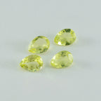 Lemon Quartz 1PC Tiny 5x7 MM Pear Faceted Yellow Splendid Semi Precious Gems