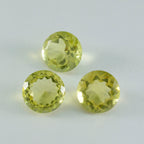 Lemon Quartz 1PC Chunky 13x13 MM Round Faceted Yellow Natural Semi Precious Loose Gemstone