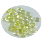 Lemon Quartz 10PC Tiny 5x5 MM Round Faceted Yellow Sparkling Semi Precious Loose Gemstone