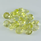 Lemon Quartz 1PC Small 8x8 MM Round Faceted Yellow Luster Semi Precious Loose Gems