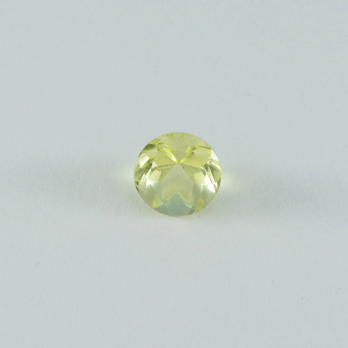 Lemon Quartz 1PC Chunky 14x14 MM Round Faceted Yellow Genuine Semi Precious Loose Gemstones