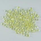 Lemon Quartz 10PC Tiny 3x3 MM Round Faceted Yellow Fiery Semi Precious Gems