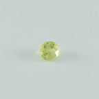 Lemon Quartz 1PC Medium 9x9 MM Round Faceted Yellow Lustrous Semi Precious Loose Gemstone