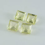 Lemon Quartz 1PC Chunky 15x15 MM Square Faceted Yellow Superior Semi Precious Gems