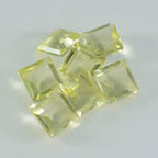 Lemon Quartz 1PC Chunky 16x16 MM Square Faceted Yellow Pure Semi Precious Loose Gems