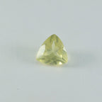 Lemon Quartz 1PC Small 8x8 MM Triangle Faceted Yellow Luster Semi Precious Loose Gems