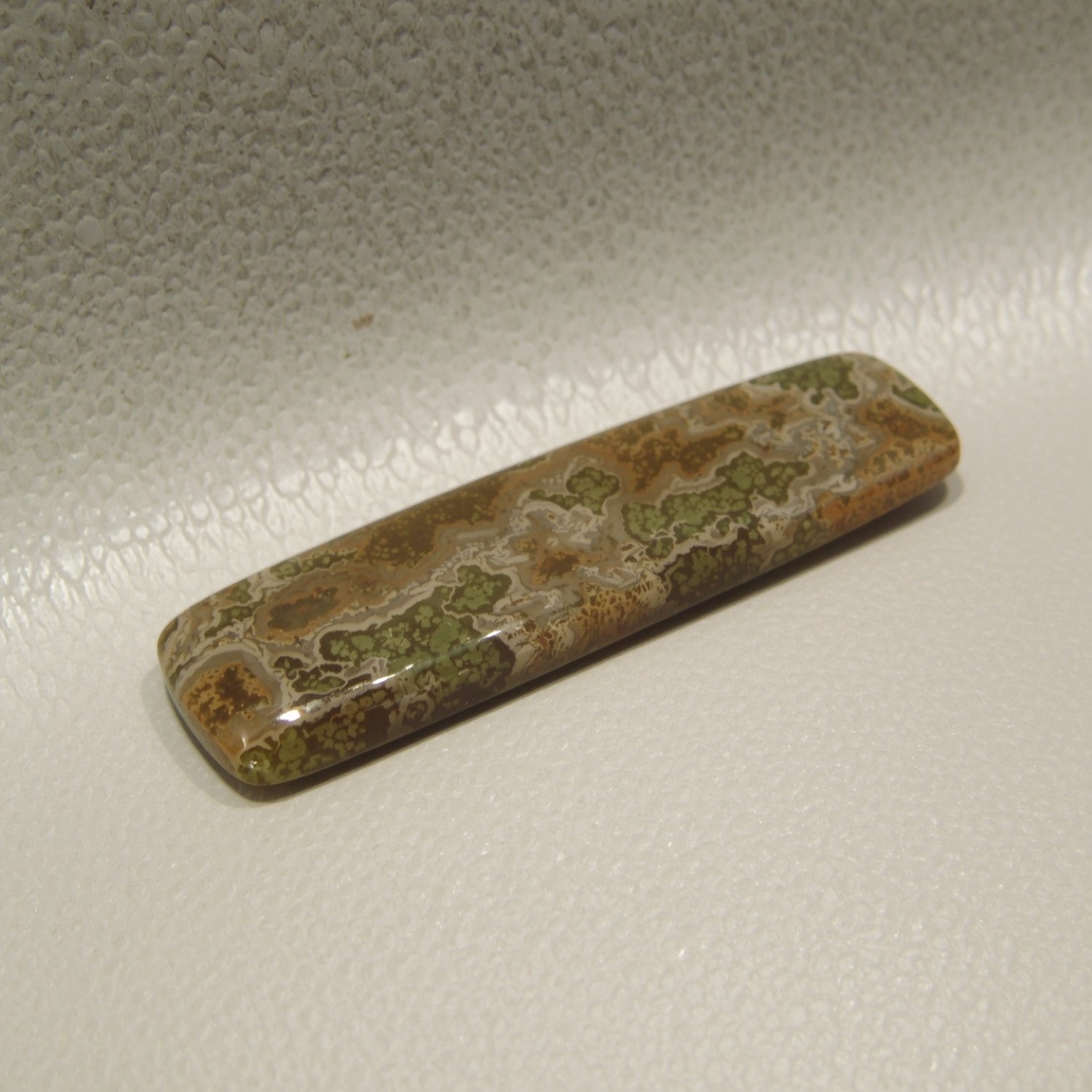 Moss Agate 10PC Tiny 3x6 MM Baguette Cabochon Green Luster semi Precious Loose Gems