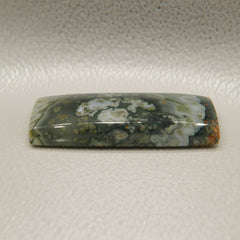 Moss Agate 1PC Small 6x12 MM Baguette Cabochon Green Fine semi Precious Semi Precious Gemstone