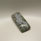Moss Agate 1PC Large 8x16 MM Baguette Cabochon Green Natural semi Precious Gems