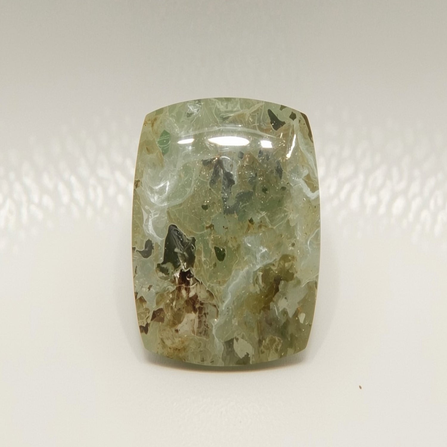 Moss Agate 10PC Tiny 3x5 MM Emerald Cabochon Green Lustrous semi Precious Loose Gemstone