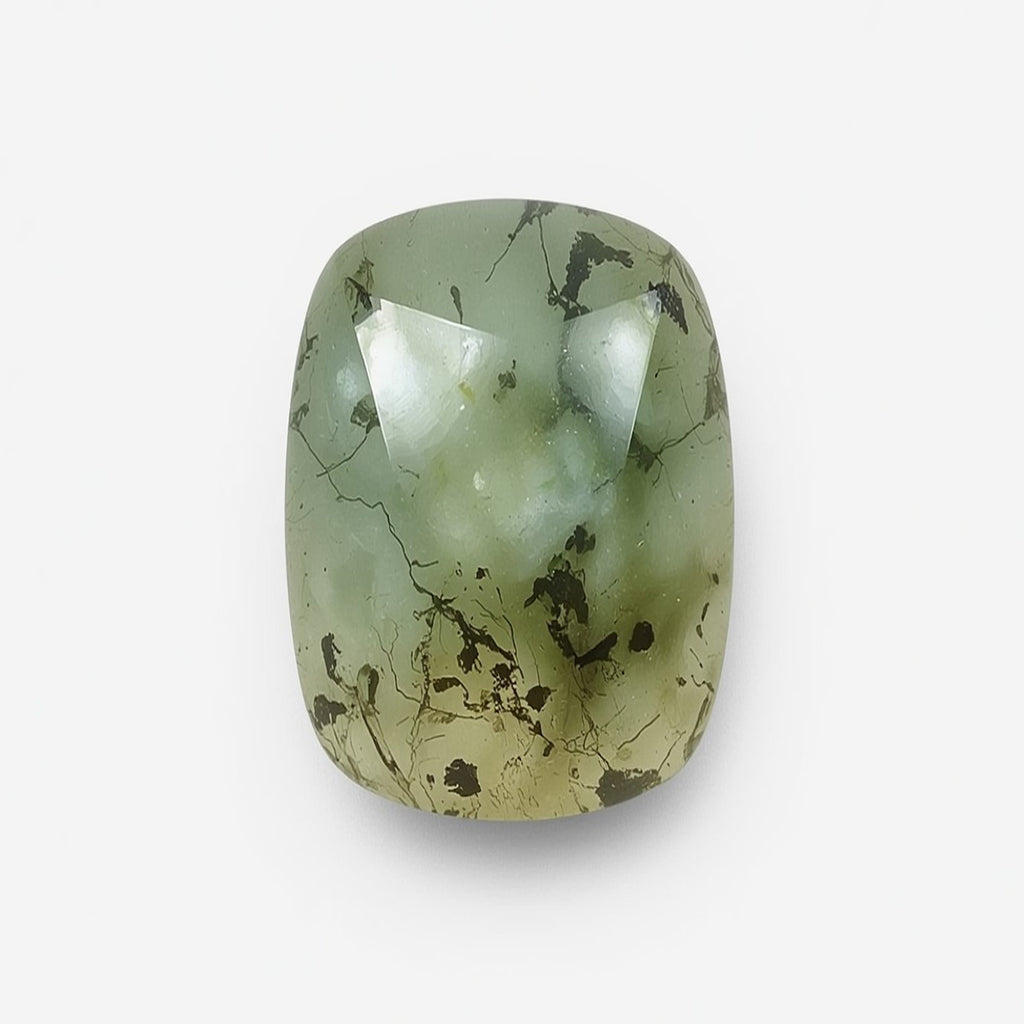 Moss Agate 10PC Tiny 4x6 MM Emerald Cabochon Green Shine semi Precious Loose Gemstones