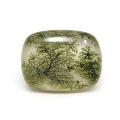 Moss Agate 10PC Tiny 4x6 MM Emerald Cabochon Green Shine semi Precious Loose Gemstones