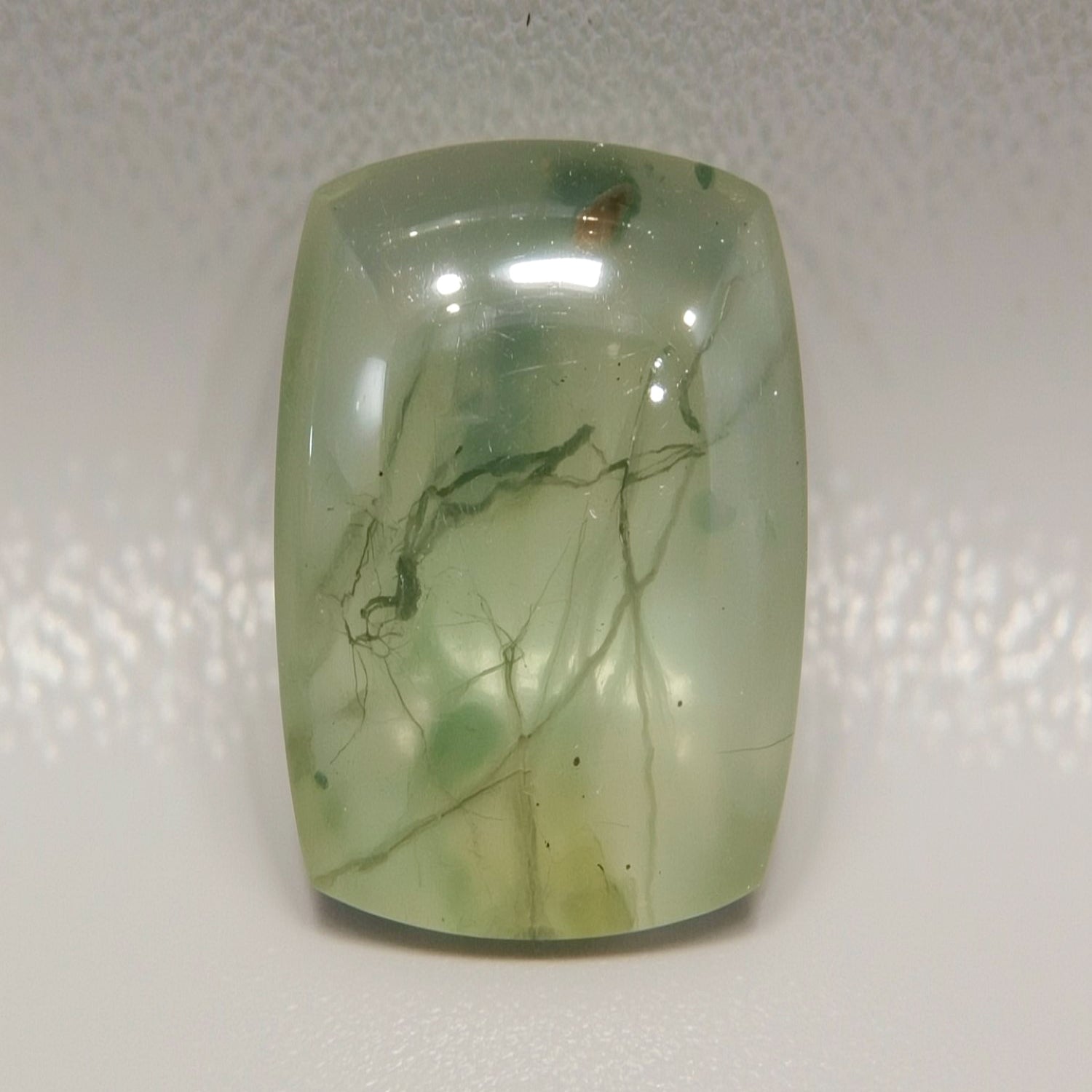 Moss Agate 1PC Medium 7x10 MM Emerald Cabochon Green Superior semi Precious Loose Gemstone Immagine secondaria del prodotto