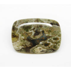 Moss Agate 1PC Large 9x11 MM Emerald Cabochon Green Fiery semi Precious Semi Precious Gemstone