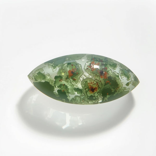 Moss Agate 10PC Tiny 4x8 MM Marquise  Cabochon Green Natural semi Precious Loose Gemstone