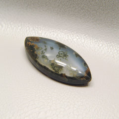 Moss Agate 10PC Tiny 4x8 MM Marquise  Cabochon Green Natural semi Precious Loose Gemstone