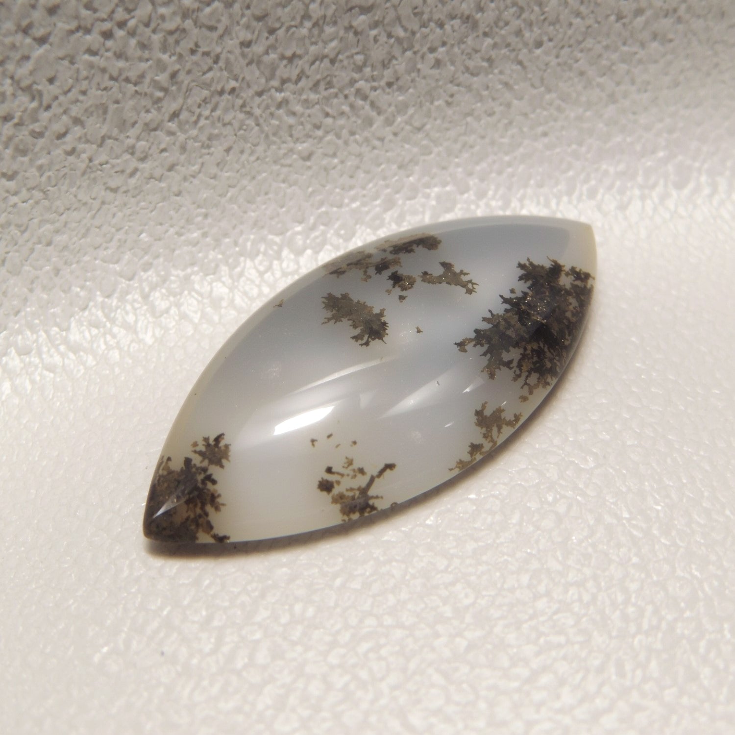 Moss Agate 1PC Small 5x10 MM Marquise  Cabochon Green Genuine semi Precious Loose Gemstones Secundaire afbeelding