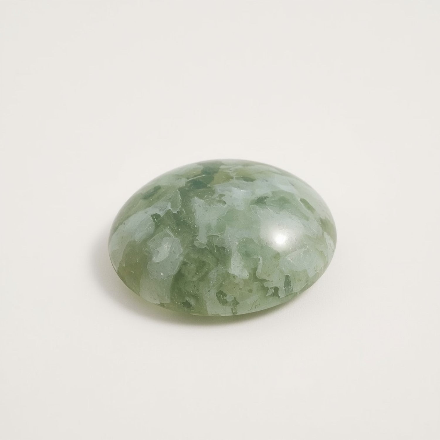 Moss Agate 1PC Small 6x8 MM Oval Cabochon Green Fiery semi Precious Loose Gemstone Sekundär produktbild