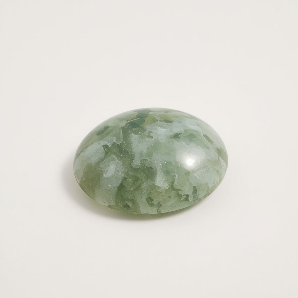 Moss Agate 1PC Small 6x8 MM Oval Cabochon Green Fiery semi Precious Loose Gemstone