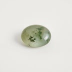 Moss Agate 1PC Large 8x12 MM Oval Cabochon Green Lustrous semi Precious Loose Gemstone