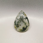 Moss Agate 1PC Tiny 5x7 MM Pear Cabochon Green Splendid semi Precious Gems