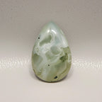 Moss Agate 1PC Small 6x8 MM Pear Cabochon Green Luster semi Precious Loose Gems