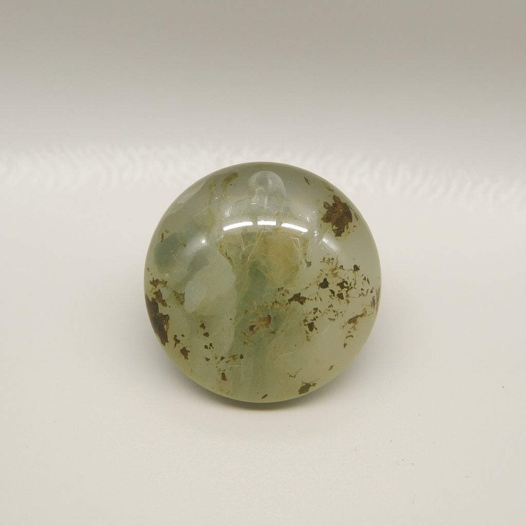 Moss Agate 1PC Large 11x11 MM Round Cabochon Green Shine semi Precious Loose Gems