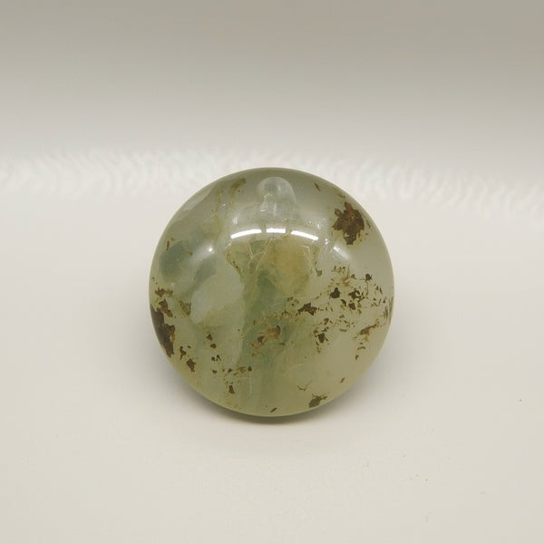 Moss Agate 1PC Large 11x11 MM Round Cabochon Green Shine semi Precious Loose Gems
