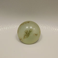 Moss Agate 1PC Tiny 6x6 MM Round Cabochon Green Sparkling semi Precious Loose Gemstone