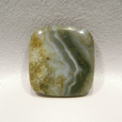 Moss Agate 1PC Large 10x10 MM Square Cabochon Green Polished semi Precious Precious Gemstone