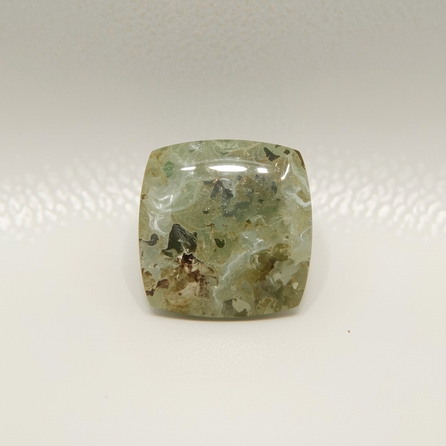 Moss Agate 1PC Tiny 6x6 MM Square Cabochon Green Pure semi Precious Loose Gems Main image