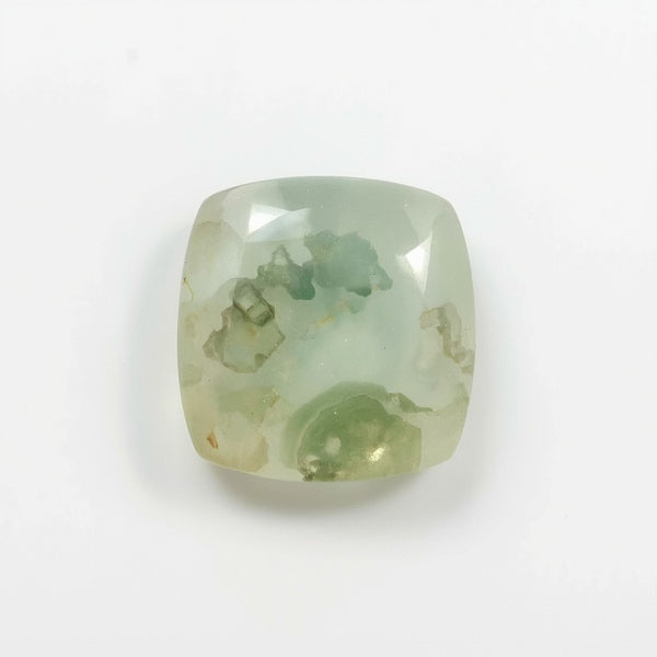 Moss Agate 1PC Small 7x7 MM Square Cabochon Green Fiery semi Precious Loose Gemstone