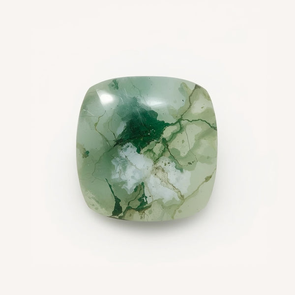 Moss Agate 1PC Medium 9x9 MM Square Cabochon Green Sparkling semi Precious Semi Precious Gemstone