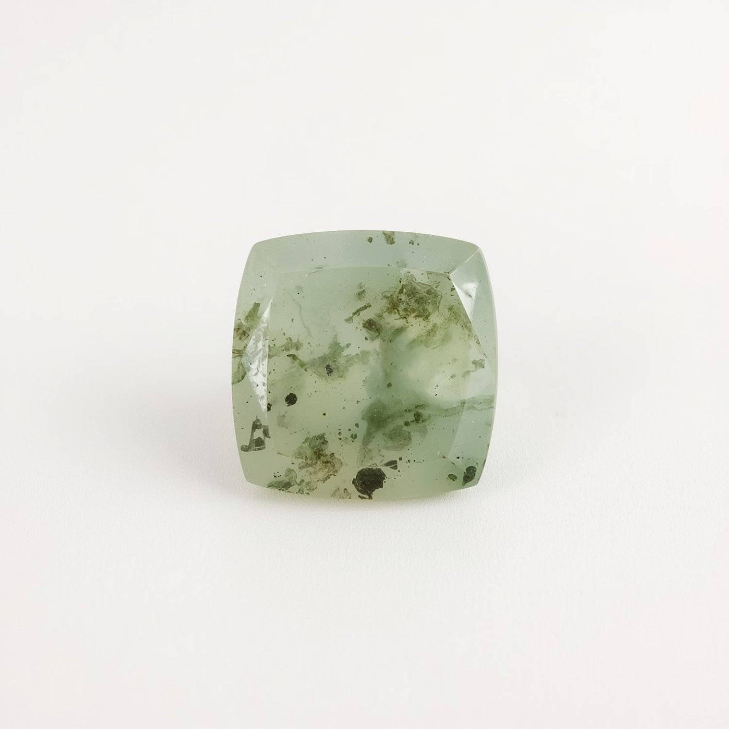 Moss Agate 1PC Medium 9x9 MM Square Cabochon Green Sparkling semi Precious Semi Precious Gemstone Secondary image