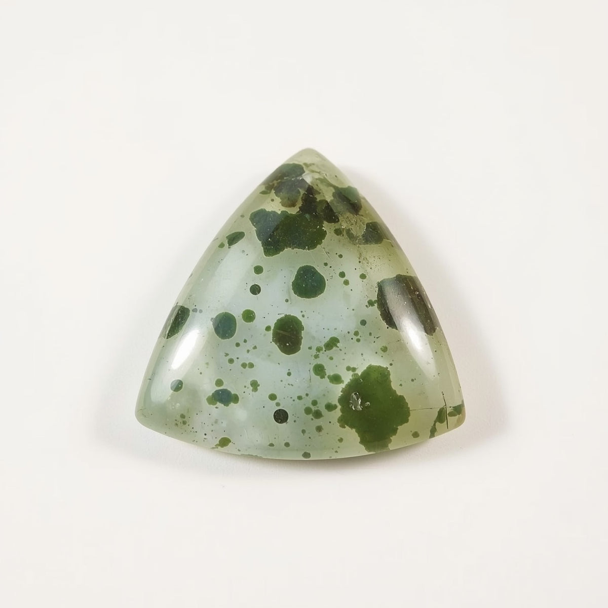 Moss Agate 1PC Large 10x10 MM Triangle Cabochon Green Superior semi Precious Loose Gemstone