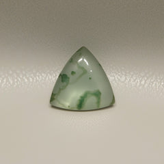 Moss Agate 1PC Large 10x10 MM Triangle Cabochon Green Superior semi Precious Loose Gemstone