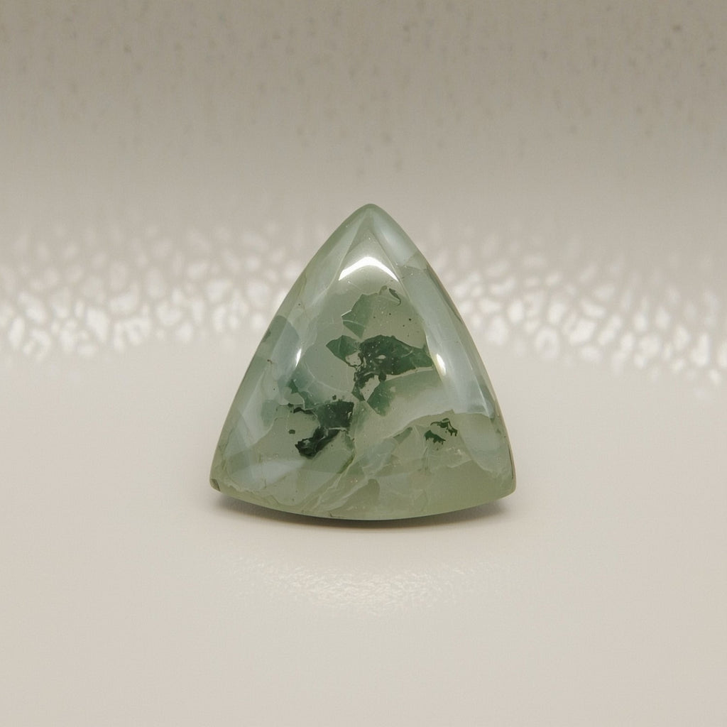 Moss Agate 10PC Tiny 5x5 MM Triangle Cabochon Green Shine semi Precious Loose Gemstones