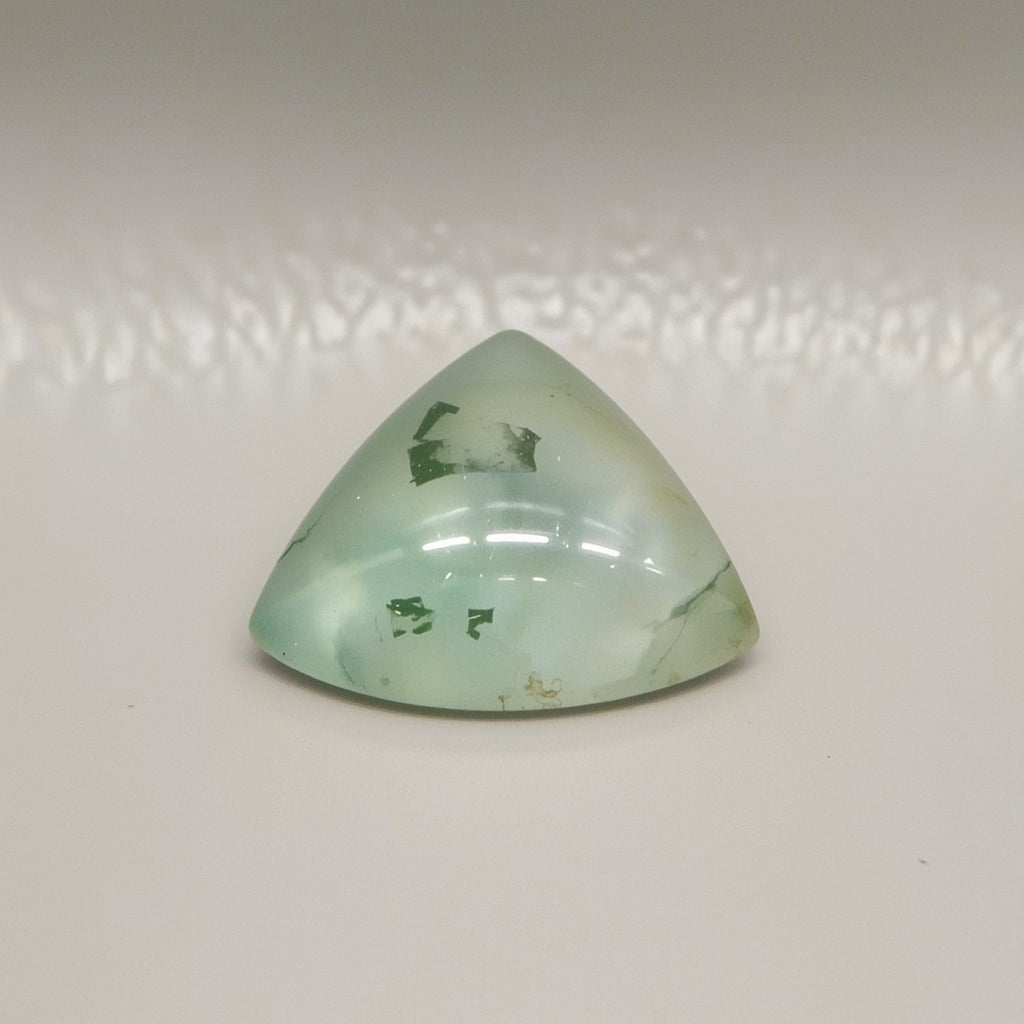 Moss Agate 1PC Small 7x7 MM Triangle Cabochon Green High-Quality semi Precious Precious Gemstone