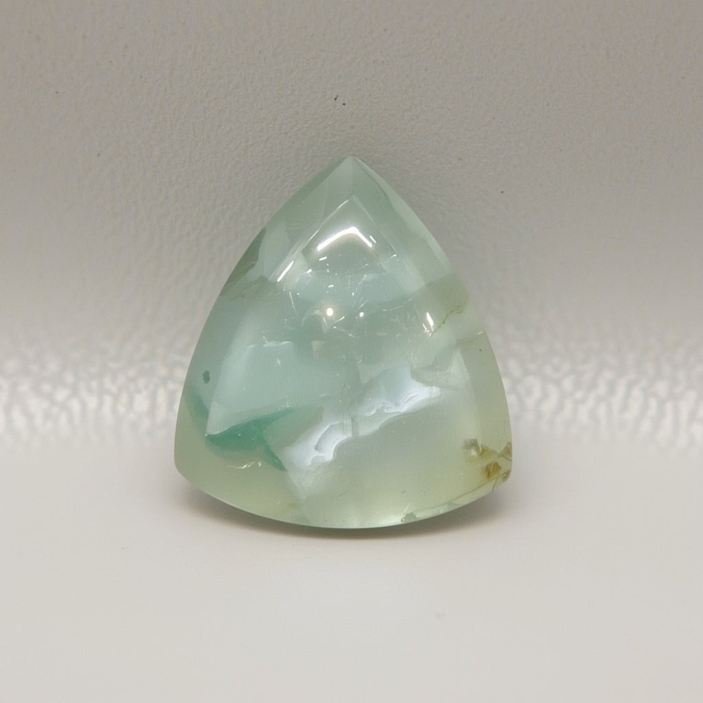 Moss Agate 1PC Medium 9x9 MM Triangle Cabochon Green Genuine semi Precious Loose Gems