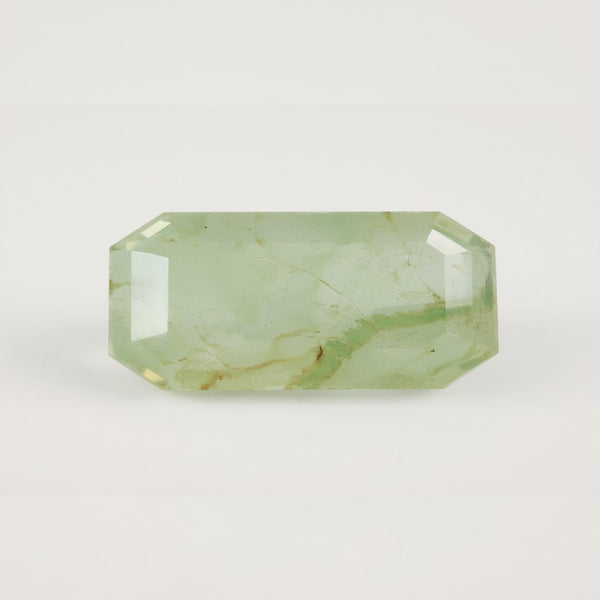Moss Agate 1PC Chunky 10x20 MM Baguette Faceted Green Luster Semi Precious Loose Gemstones