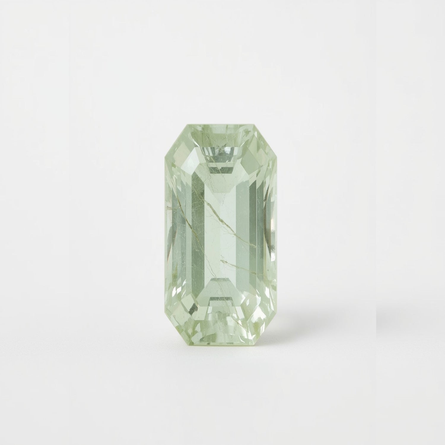 Moss Agate 1PC Tiny 4x8 MM Baguette Faceted Green Fiery Semi Precious Loose Gemstone Image principale du produit