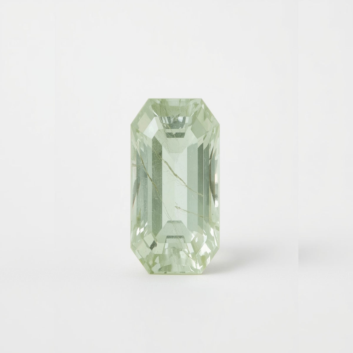 Moss Agate 1PC Tiny 4x8 MM Baguette Faceted Green Fiery Semi Precious Loose Gemstone